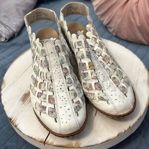 rieker slip on strap shoes